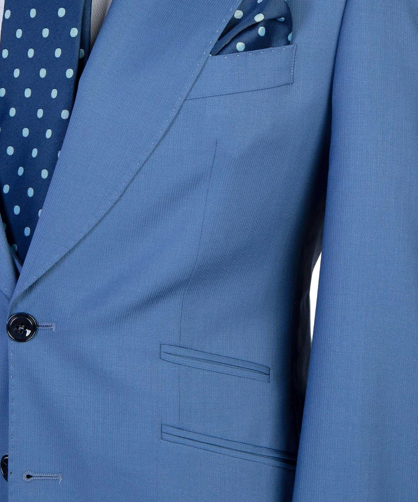 Traje Azul Ejecutivo: Tres Piezas, Elegancia Impecable para el Profesional Moderno.